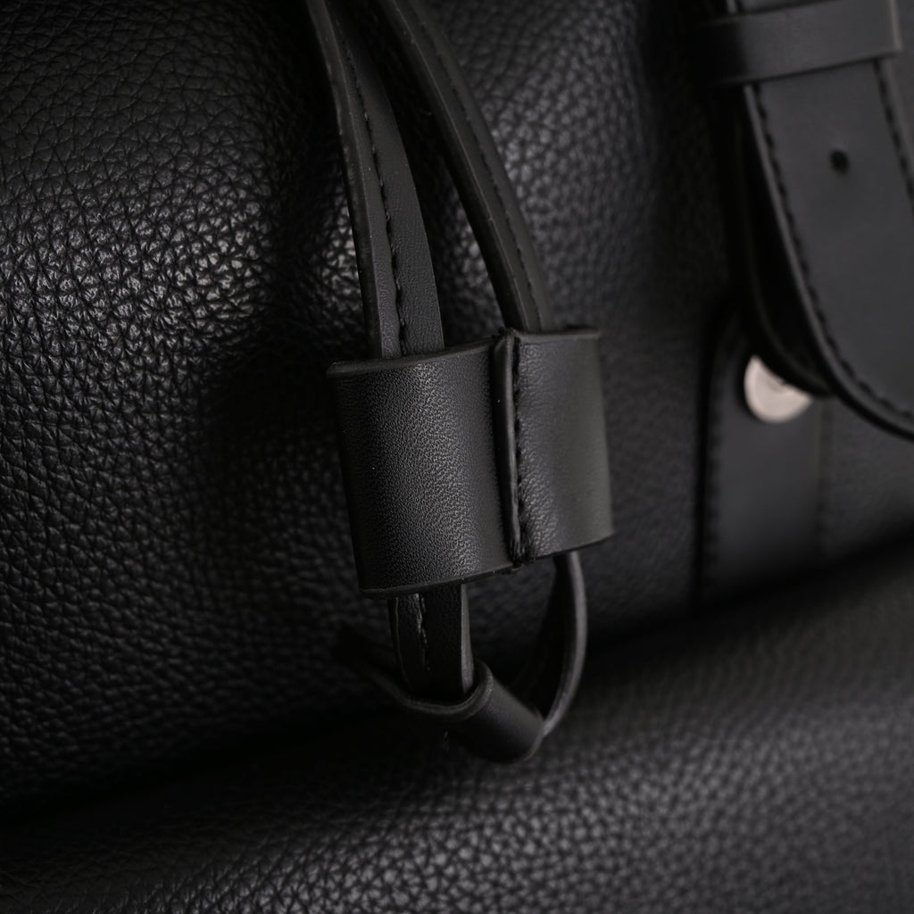 Prada Nylon & Leather Multi-Pocket Backpack – Black